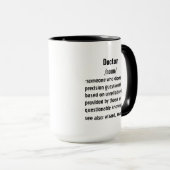 Mug drôle Docteur Définition cadeaux pour hommes femme (Devant droit)