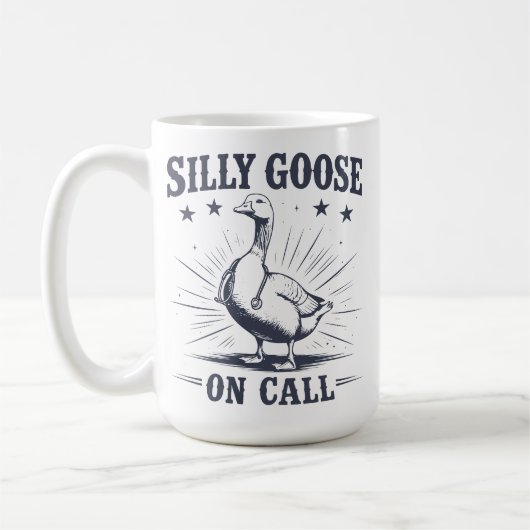 Mug Drôle D'oie Idiote Infirmière De Garde Profession (Gauche)