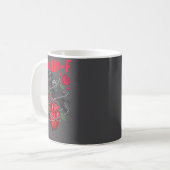 Mug Drôle d'oiseau noir F-caw-f Anti Saint Valentin Cé (Devant gauche)