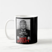 Mug Drôle Donald Trump Pas Coupable Tiré De Mug, Libre (Gauche)