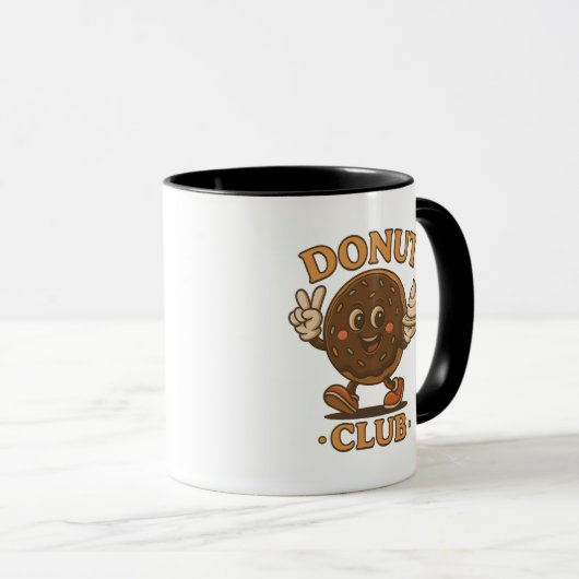 Mug Drôle Donut (Devant droit)
