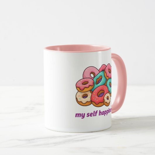 Mug Drôle Donut (Devant droit)