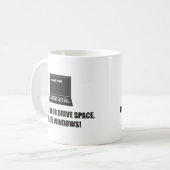 Mug Drôle - doublez votre espace d'entraînement. (Devant gauche)