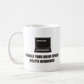 Mug Drôle - doublez votre espace d'entraînement. (Gauche)