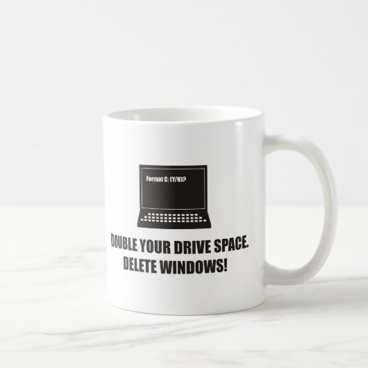 Mug Drôle - doublez votre espace d'entraînement. (Droite)