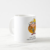 Mug Drôle Drôle Cartoon du travailleur de la construct (Devant gauche)