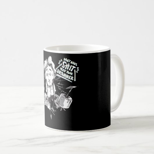Mug Drôle Drummer Drums Cadeau (Devant droit)