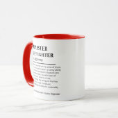 Mug Drôle Dumpster Firefight Définition (Devant gauche)