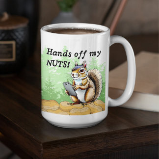 Mug Drôle écureuil sur une caricature d'arachides de t