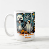 Mug Drôle Éffrayant Oie Halloween sorcière Citrouille (Gauche)