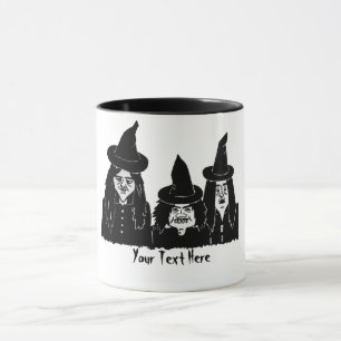 Mug drôle éffrayante sorcière noire effrayante hall