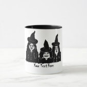 Mug drôle éffrayante sorcière noire effrayante hallowe (Centre)