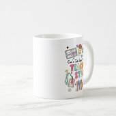 Mug Drôle enseignant ne peut pas parler maintenant fai (Devant droit)