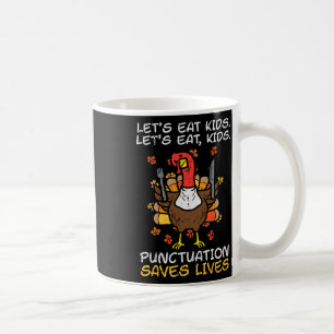 Mug Drôle Enseignant Thanksgiving Turquie Lets Manger