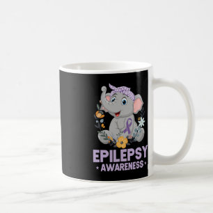 Mug Drôle Epilepsie Sensibilisation Fleur Eléphant Rub