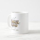 Mug drôle Équipe de finance personnalisée (Devant gauche)
