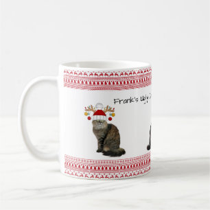 Mug drôle et laid de Noël - Chats grincheux