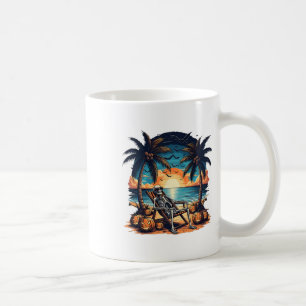Mug Drôle été Skeleton Beach Party Halloween Vi