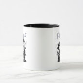 Mug Drôle F-Caw-F Corbeau Drôle Halloween Rétro Classi (Centre)