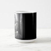 Mug Drôle fantôme assis dans les toilettes (Centre)