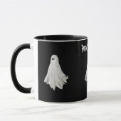 Mug Drôle Fantôme D'Halloween Dessin Passé (Gauche)