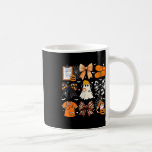 Mug Drôle Fantôme Joyeux Halloween Coquette Bow Se Éff