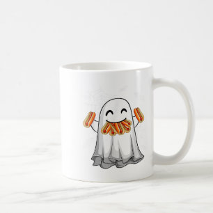Mug Drôle Fantôme Manger Hotdogs Happy Costume d'Hallo