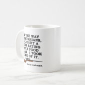 Mug drôle favori végétarien de chasse (Devant gauche)