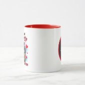 Mug Drôle femme rétro ajouter monogramme (Centre)