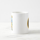 Mug Drôle femme rétro ajouter monogramme (Centre)