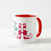 Mug Drôle Ferme L'Elfe À Noël (Devant droit)
