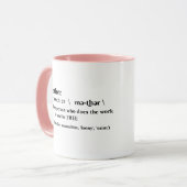 Mug Drôle Fête des Mères Cadeau-Idée Thé Café (Devant gauche)