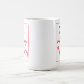 Mug Drôle Flamant rose de sirène rose Inspirational (Centre)