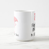Mug Drôle Flamant rose rose s'éteint (Centre)