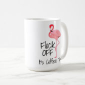 Mug Drôle Flamant rose rose s'éteint (Devant droit)