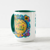Mug Drôle Floral Dude Be Genre Inspirivity Kindness (Devant gauche)