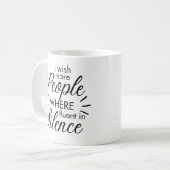 Mug Drôle Fluent en Silence (Devant gauche)
