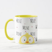 Mug Drôle Fou Fou "Mien" Mignonne Amour (Gauche)
