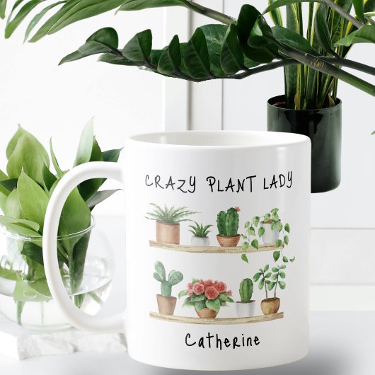 Mug Drôle fou Plante dame personnalisée