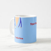 Mug Drôle frotte la conception lunatique d'infirmières (Devant gauche)