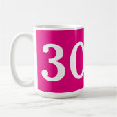 Mug Drôle Garder calme Musique d'anniversaire avec âge (Gauche)
