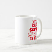 Mug Drôle garder calme Scrum Master est ici (Devant droit)