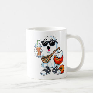 Mug Drôle Ghost Basketball Boo Café Halloween Mens W