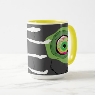 Mug Drôle Ghoulish Scary Zombie Scratché