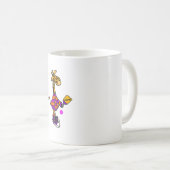 Mug Drôle Giraffe Jouer Pickleball (Devant droit)
