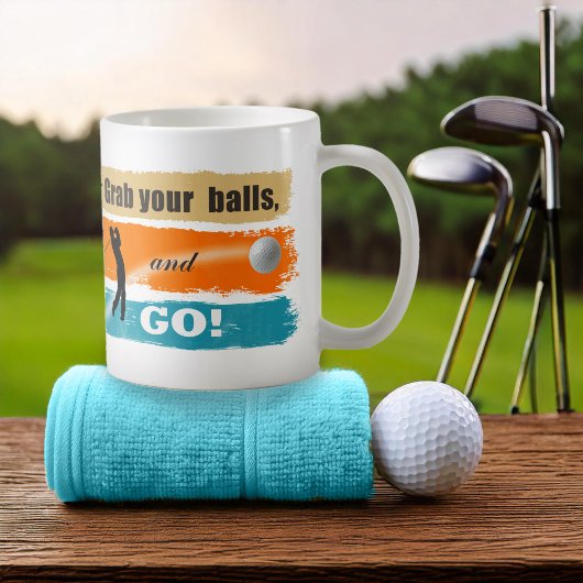 Mug Drôle Golf attrapez vos balles ID963