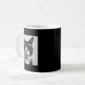Mug Drôle Graphisme Chat Fumer Adulte Amusant _1 (Devant gauche)