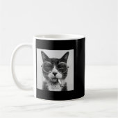 Mug Drôle Graphisme Chat Fumer Adulte Amusant _1 (Gauche)