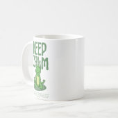 Mug Drôle Grenouille Zen Garde Calme (Devant gauche)