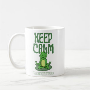 Mug Drôle Grenouille Zen Garde Calme